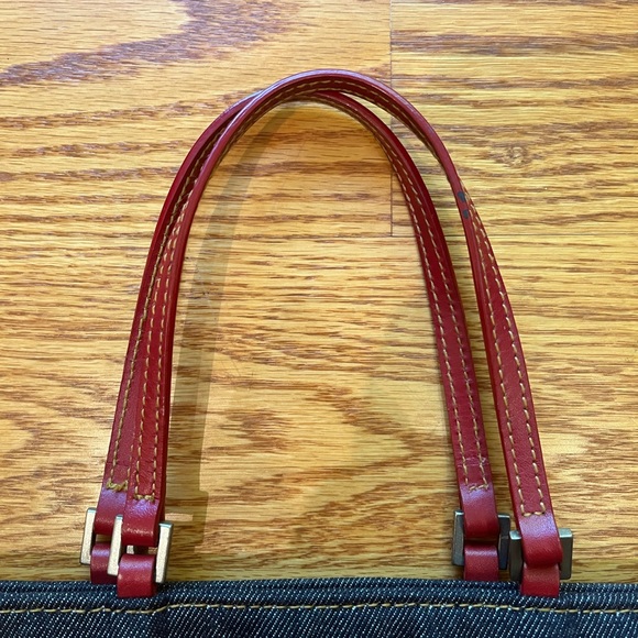 Vintage Polo Jeans Co Denim Tote with Sequin American Flag. Ralph Lauren - Picture 5 of 6